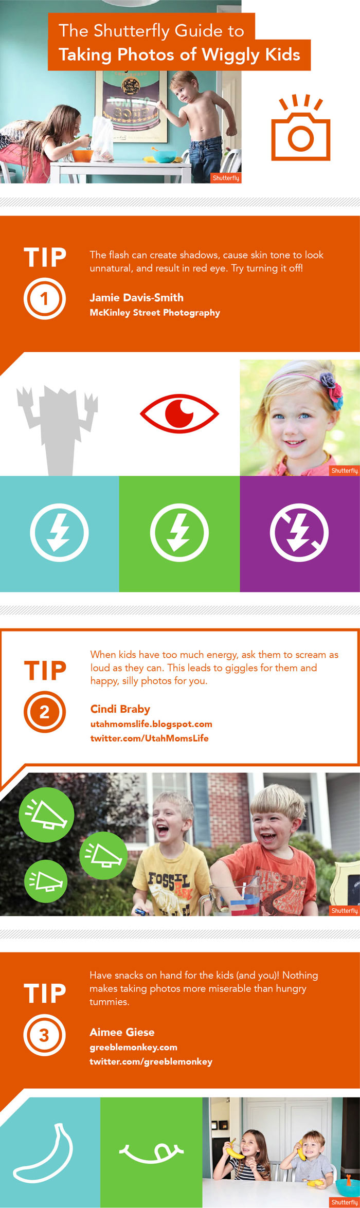 Kids Photography Tips Infographic by Shutterfly