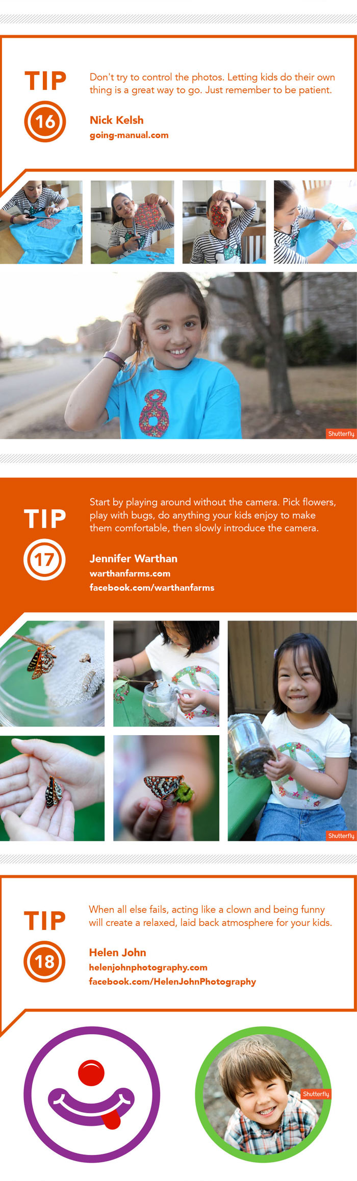 Kids Photography Tips Infographic by Shutterfly