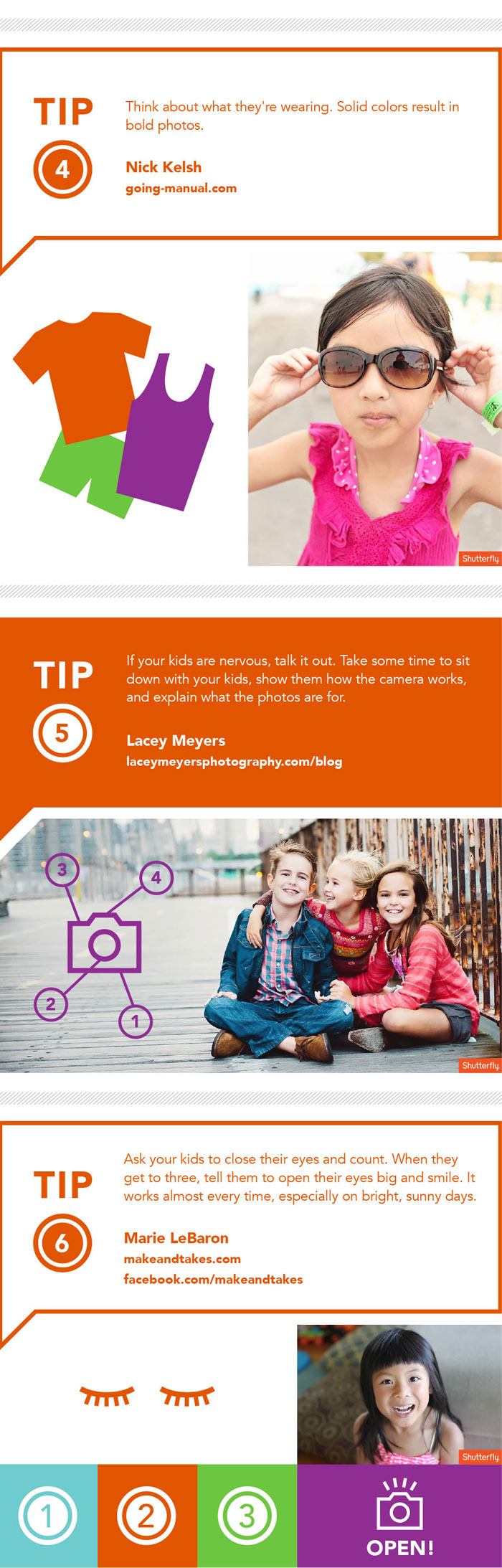 Kids Photography Tips Infographic by Shutterfly