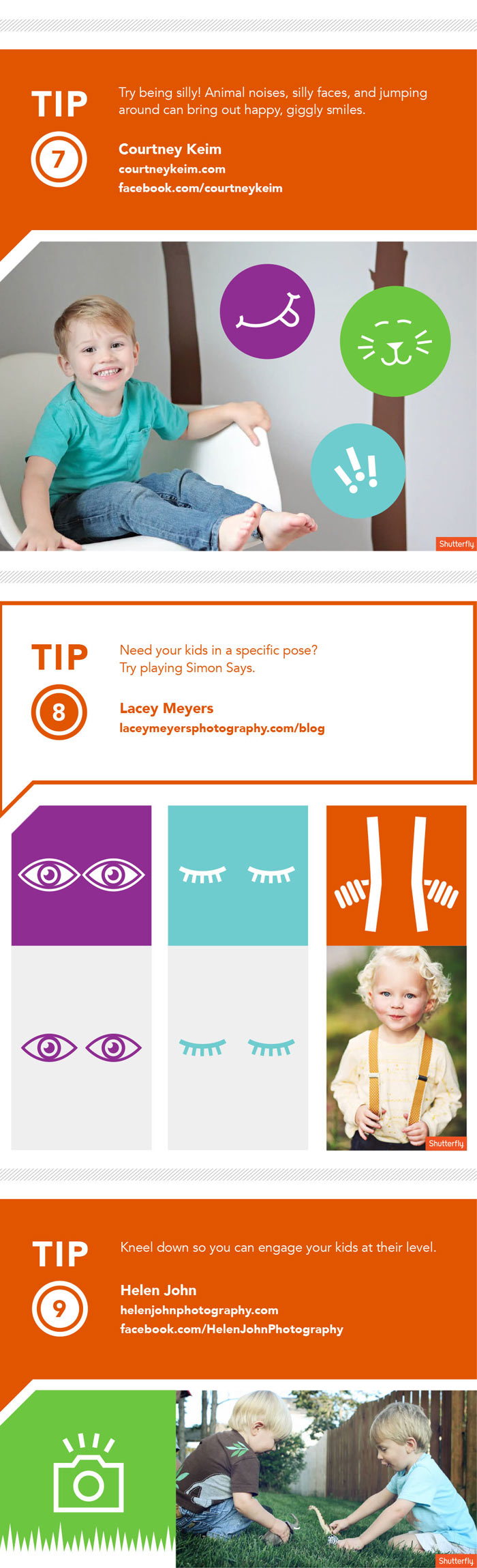 Kids Photography Tips Infographic by Shutterfly